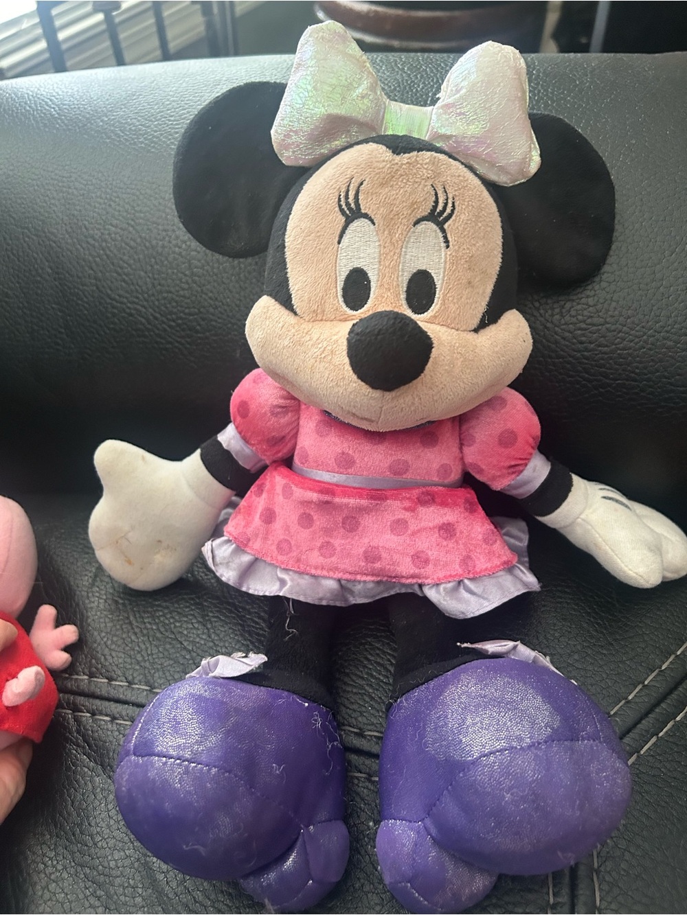 Minnie Mouse Talking Plush Toy Pink Dress, Purple Shoes